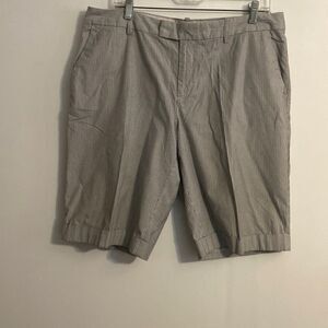 Banana Republic Gray, Blue Martin Fit stretch shorts, size 14